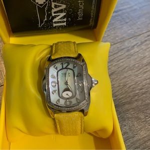 Invicta watch-yellow
